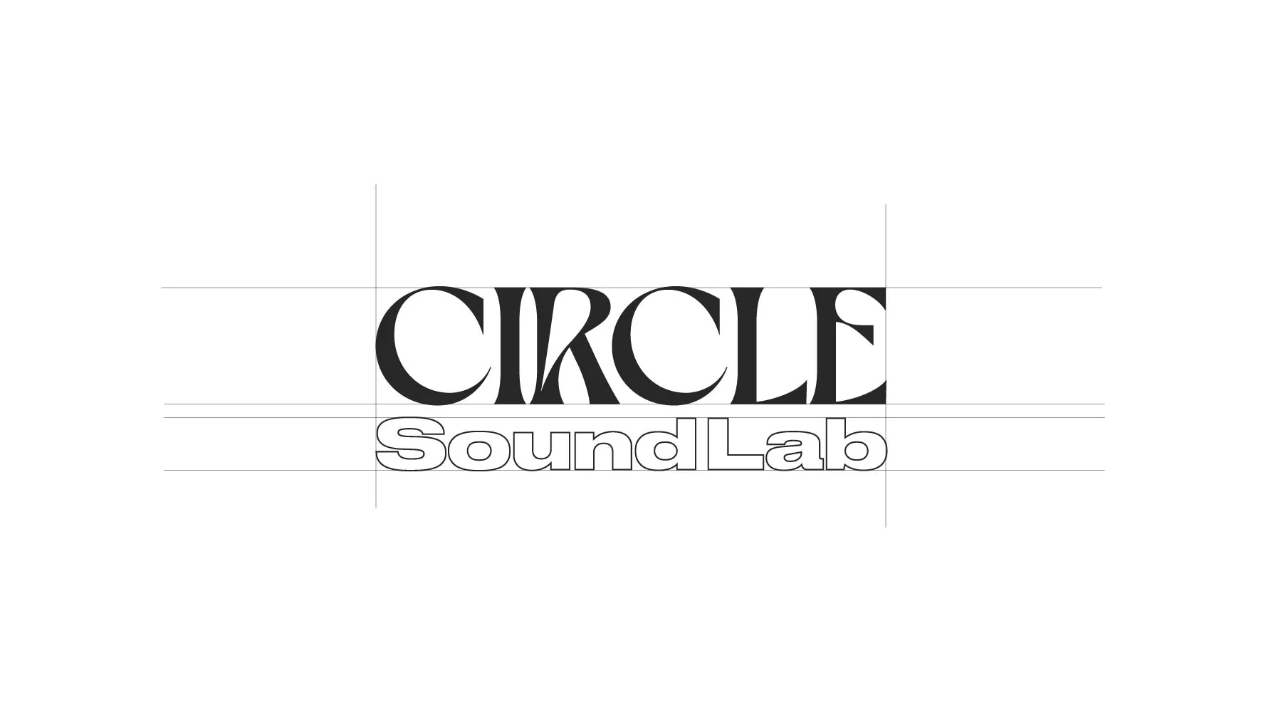 Logo Circle Sound Lab nero su fondo bianco